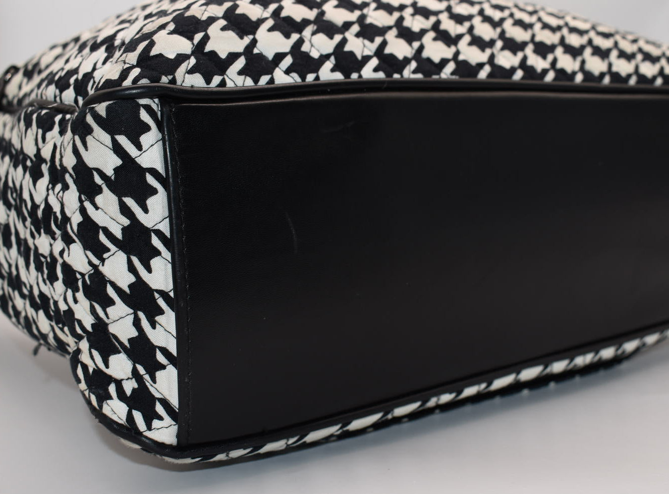 Vera Bradley Trimmed Laptop Tote Bag in "Houndstooth" Pattern