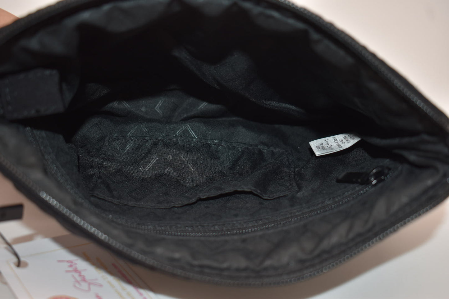 Vera Bradley Microfiber RFID All-Day Simple Wristlet in Black