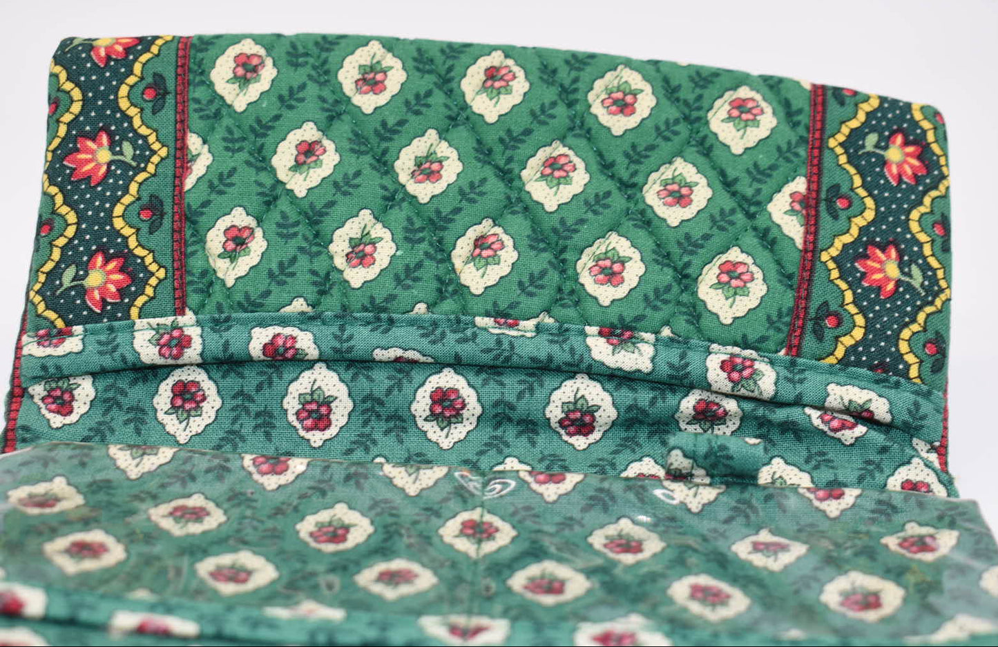 Vera Bradley Quilted Cotton Wallet in "Greenfield" Pattern