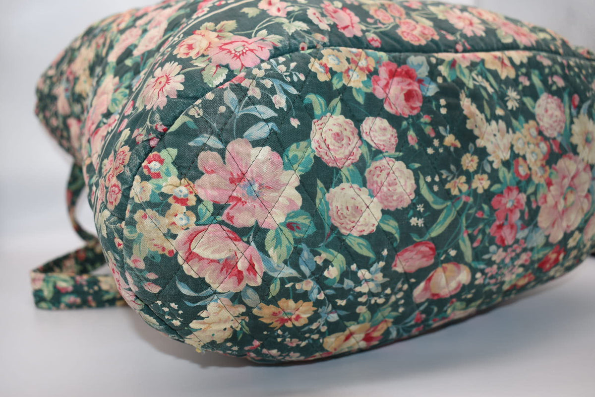 Vintage Vera Bradley Large Vera Tote Bag in "Springtime" Pattern