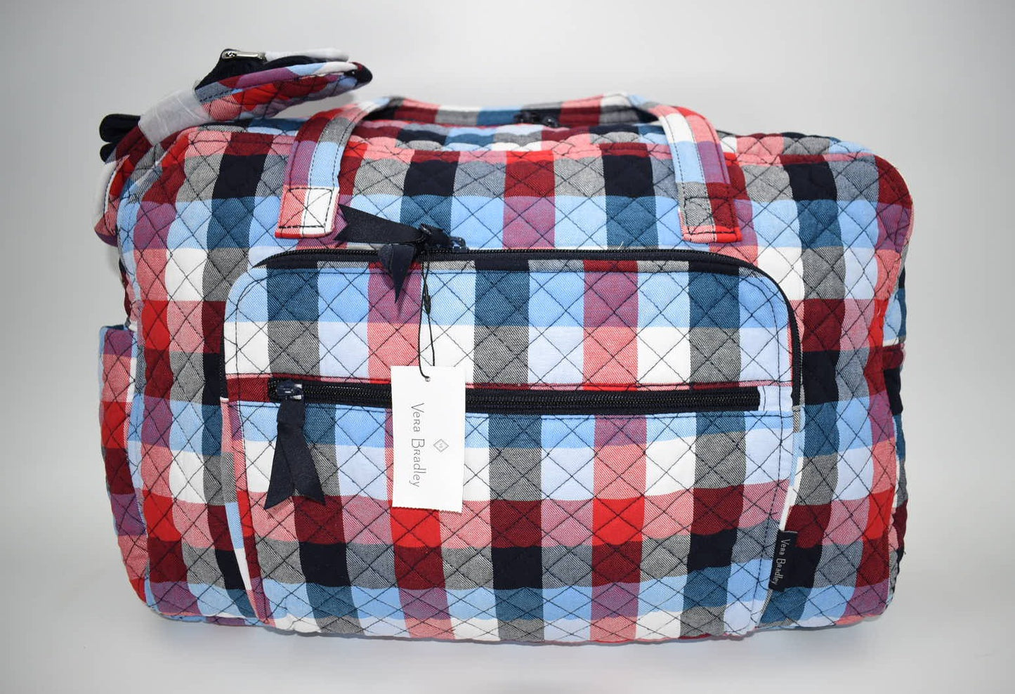Vera Bradley Weekender Travel Bag in "Patriotic Plaid" Pattern