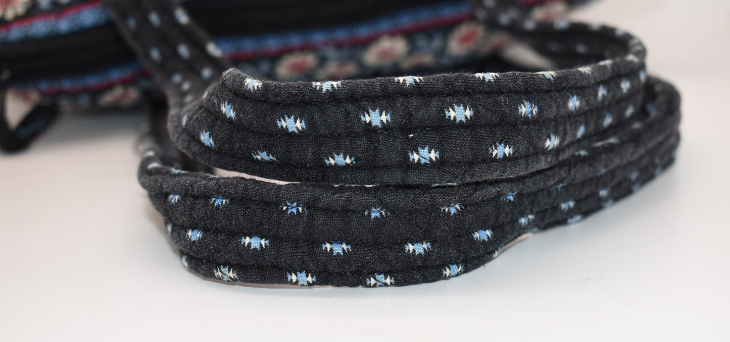 Vera Bradley Large Betsy Shoulder Bag in "Alpine Black" Pattern