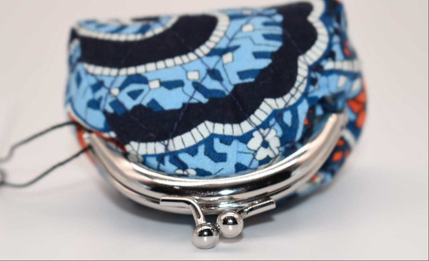 Vera Bradley Mini Kisslock Coin Purse in "Marrakesh" Pattern