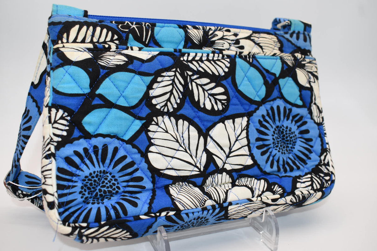Vera Bradley Little Crossbody Bag in "Bayou Blue" Pattern
