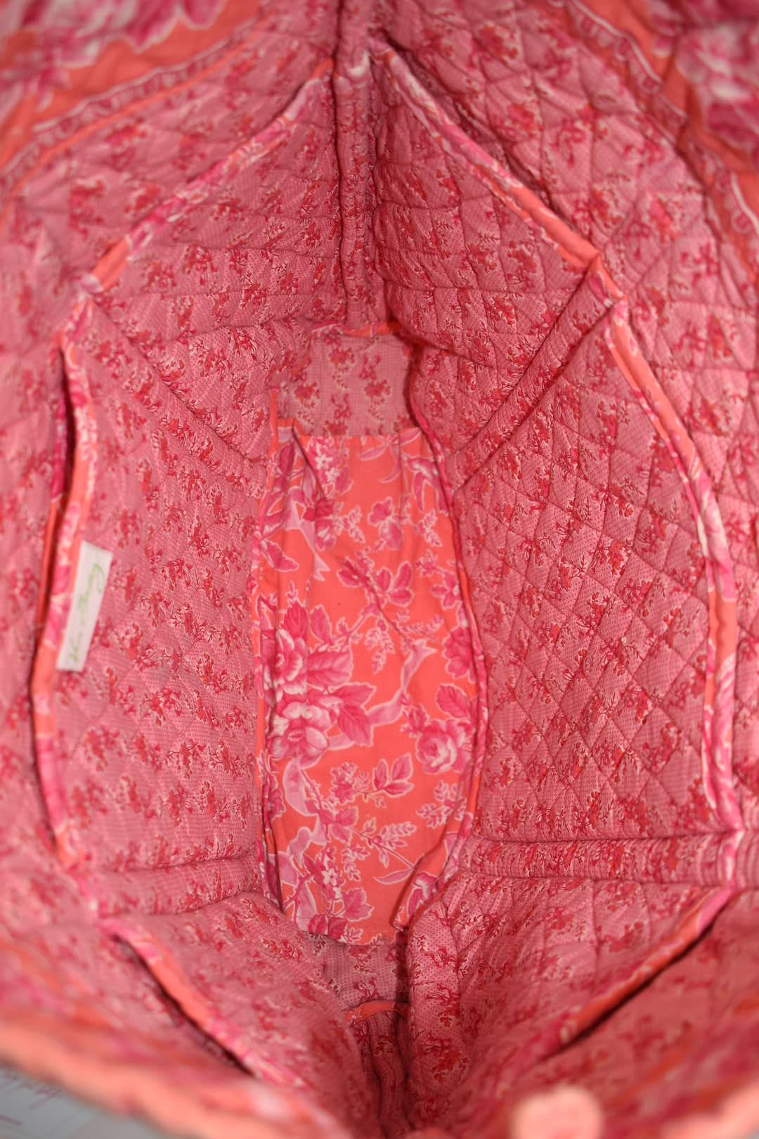 Vera Bradley Large Vera Tote Bag in "Hope Toile" Pattern