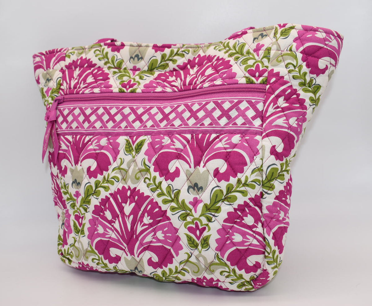 Vera Bradley Quilted Cotton Tote Bag in "Julep Tulip" Pattern