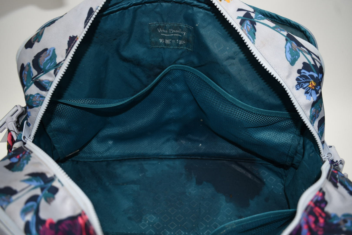 Vera Bradley ReActive Weekender Travel Bag in "Neon Ivy" Pattern