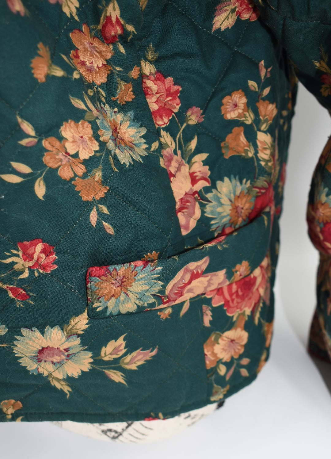 Vintage Vera Bradley Quilted Medium Jacket in "Greenbriar-1987" Pattern