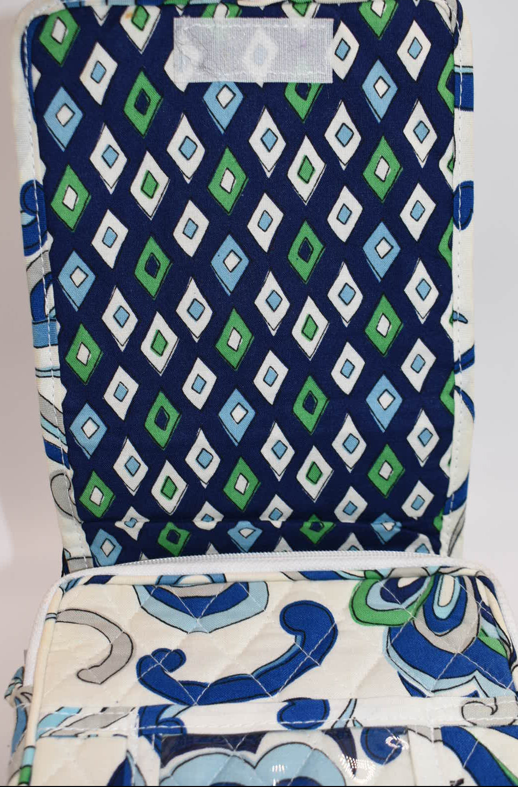Vera Bradley Mini Hipster Crossbody Bag in "Mediterranean White" Pattern