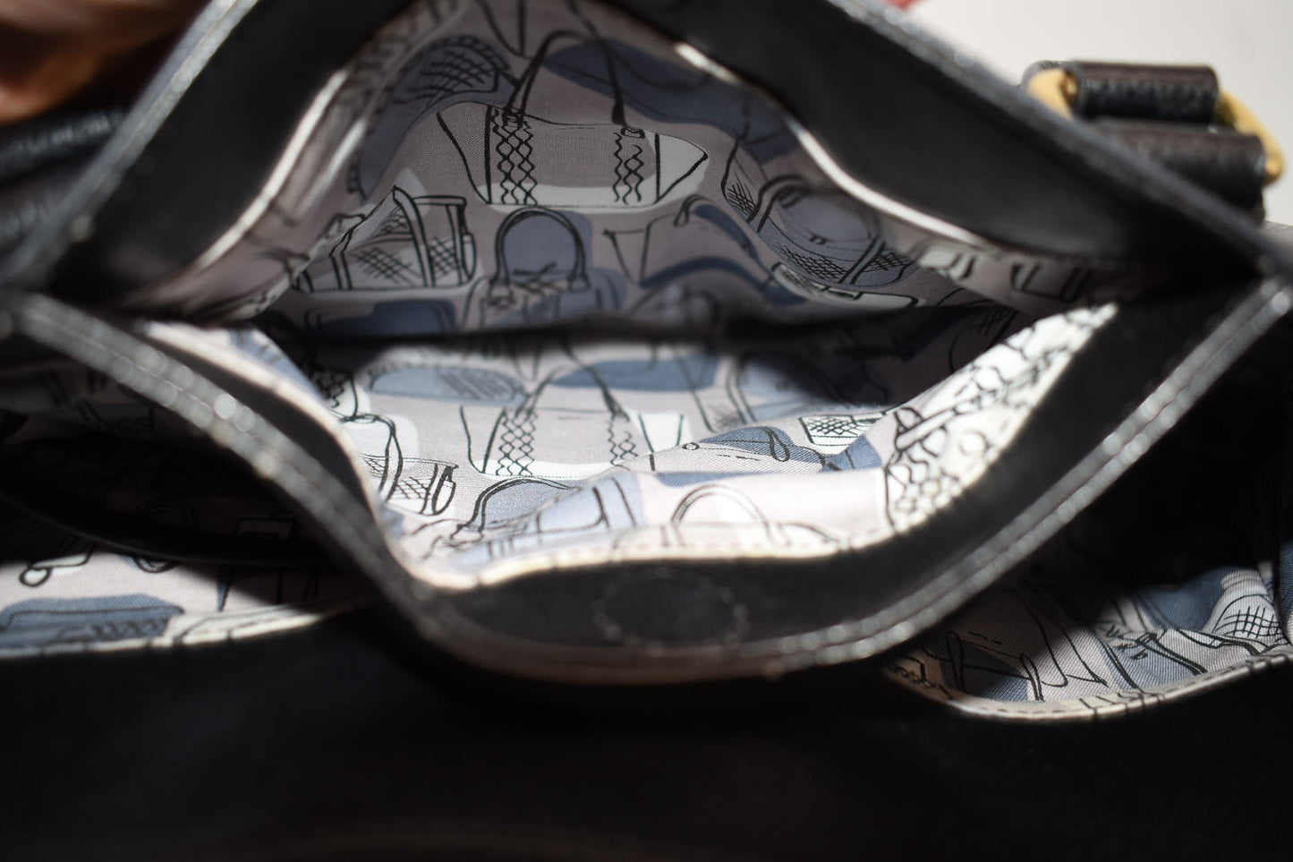 Vera Bradley Large Emma Satchel Bag in Black