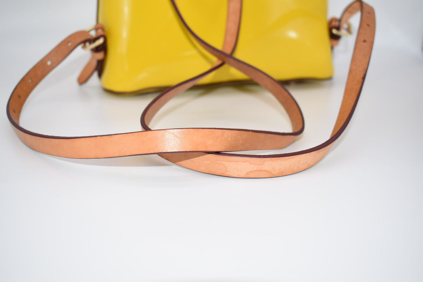 Dooney & Bourke Patent Leather Backpack in Yellow