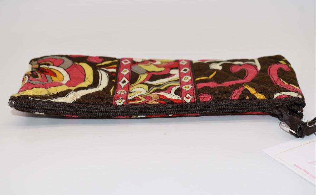 Vera Bradley Cosmetic Brush and Pencil Zip Pouch in "Pucchini" Pattern
