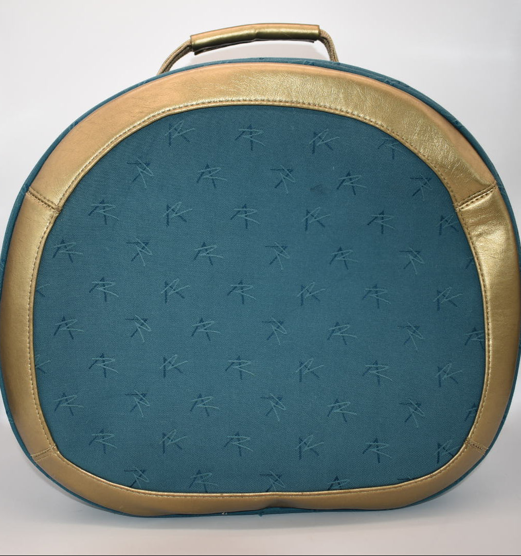 Vintage Arizona Round Weekend Luggage Bag with Fleur de Lis