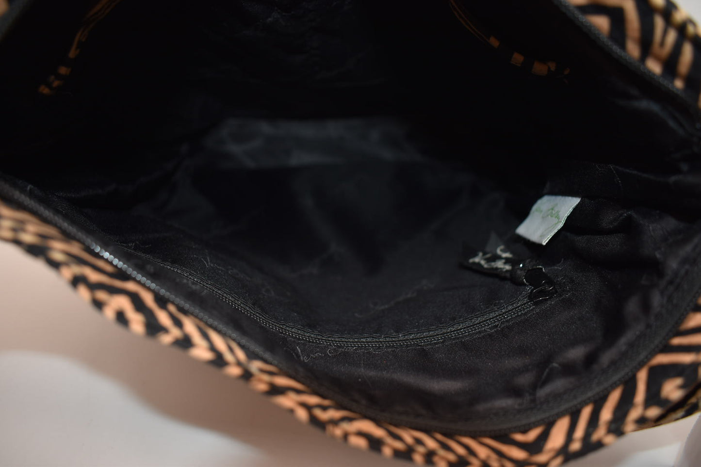 Vera Bradley Double Zip Mailbag Crossbody Bag in "Tiger Print" Pattern