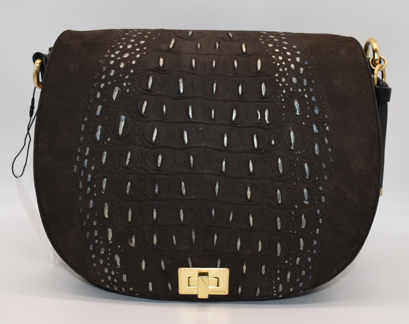 Brahmin Sonny Crossbody Bag in Iron Wilminton Graphite