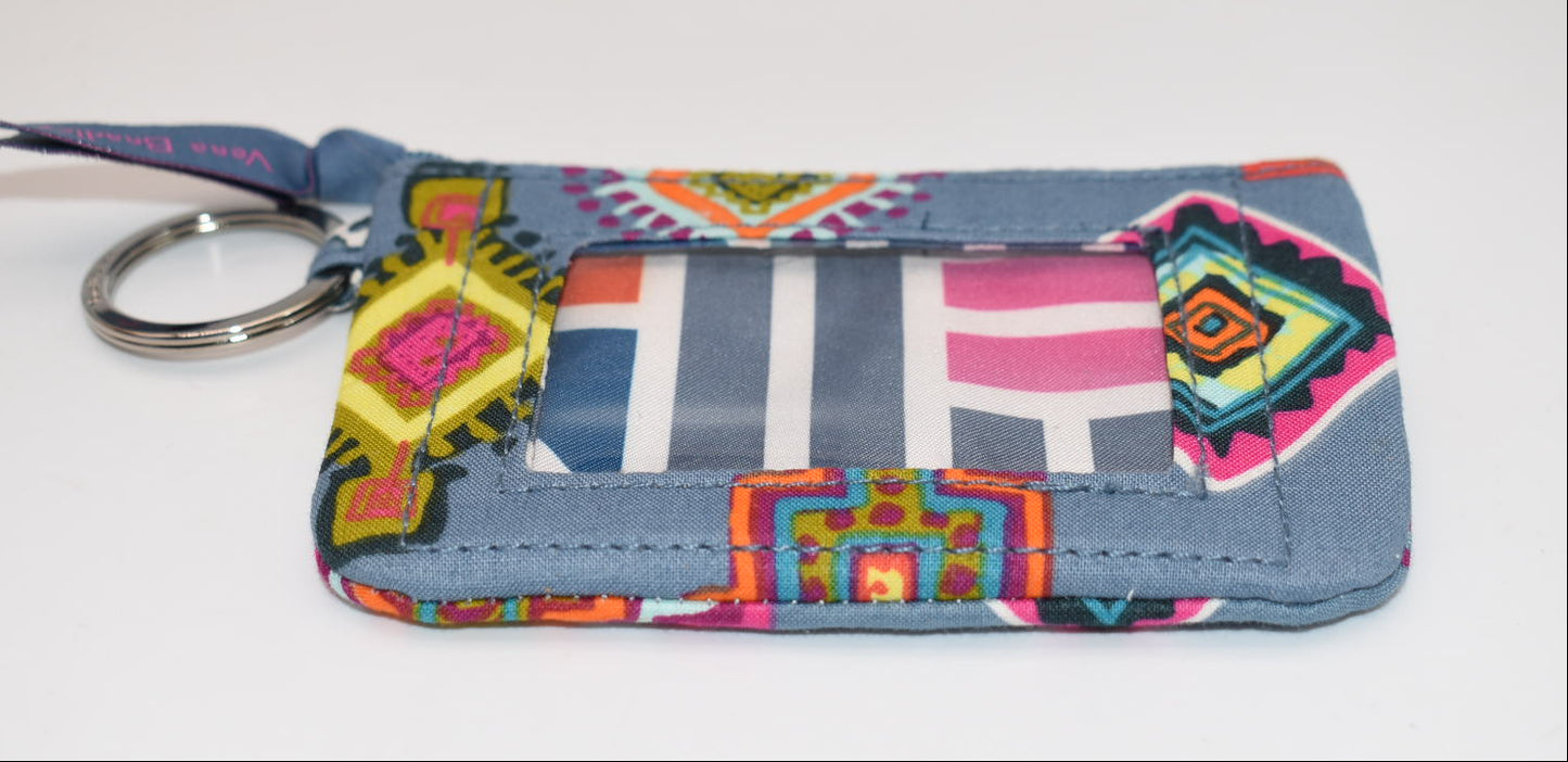 Vera Bradley Zip ID Case in "Painted Medallion" Pattern