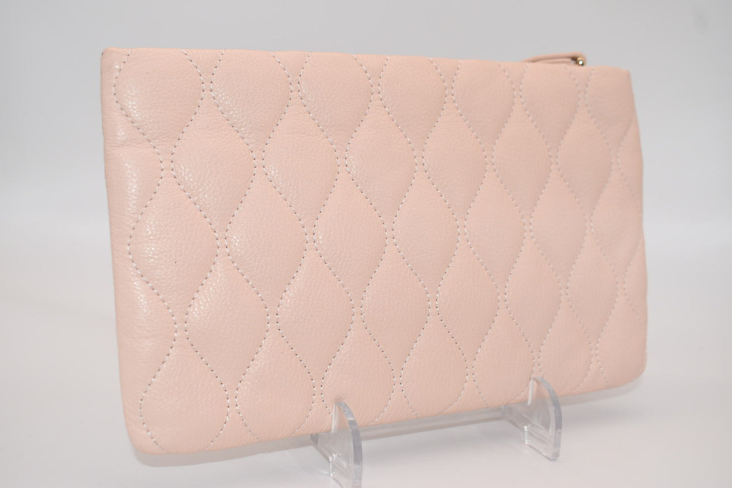 Vera Bradley Quilted Leather Mia Wristlet in Blush