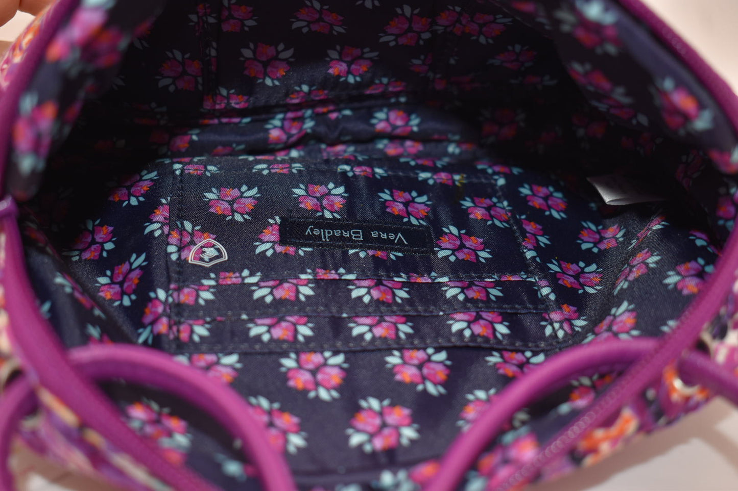 Vera Bradley Iconic RFID Little Crossbody Bag in "Dream Tapestry" Pattern
