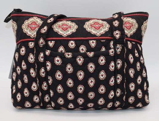 Vera Bradley Little Betsy Shoulder Bag in "Classic Black" Pattern