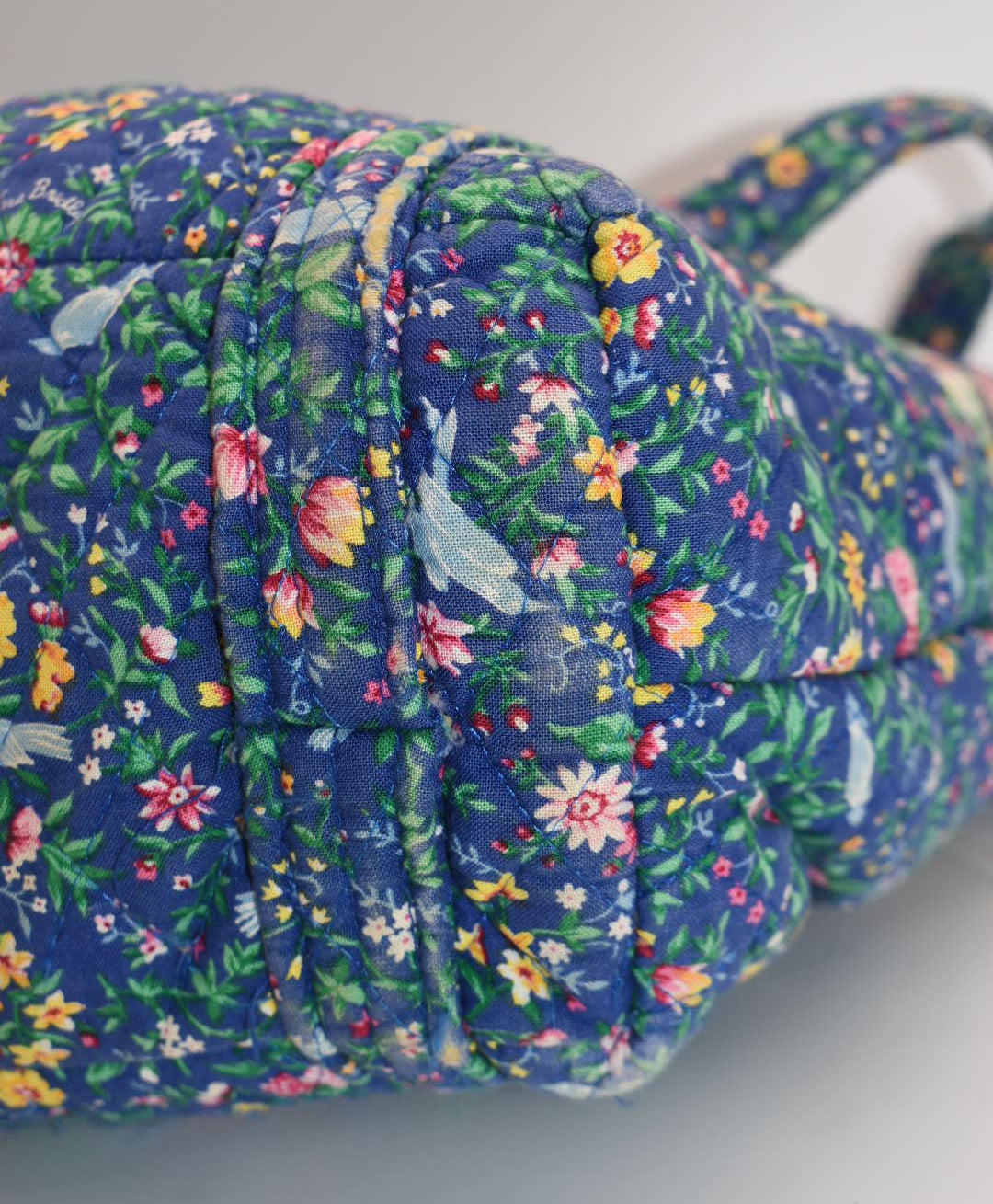 Vintage Vera Bradley Paddy Tote Bag in "Bluebird-1998" Pattern