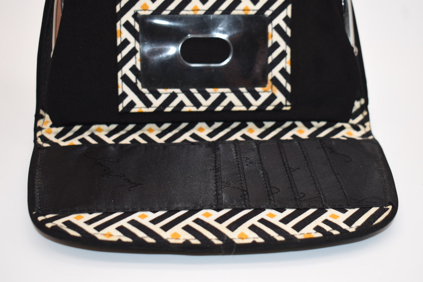 Vera Bradley Microfiber Kiss & Snap Clutch Wallet in Black