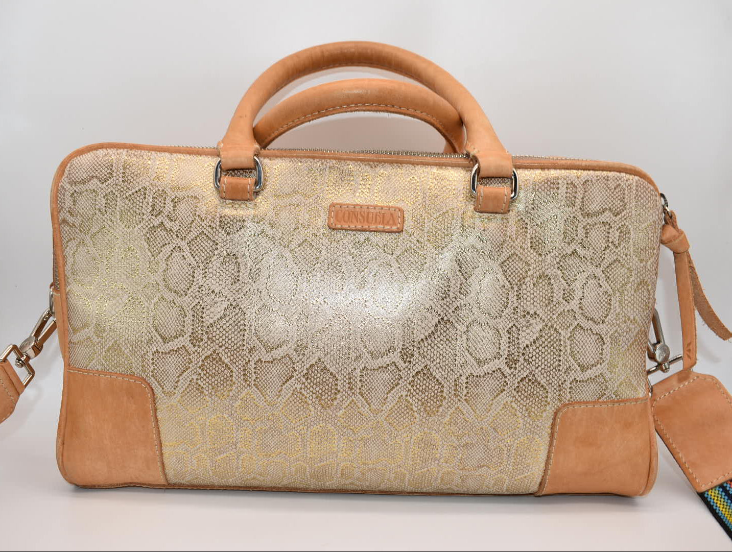 Consuela Carryall Gilded Satchel Bag