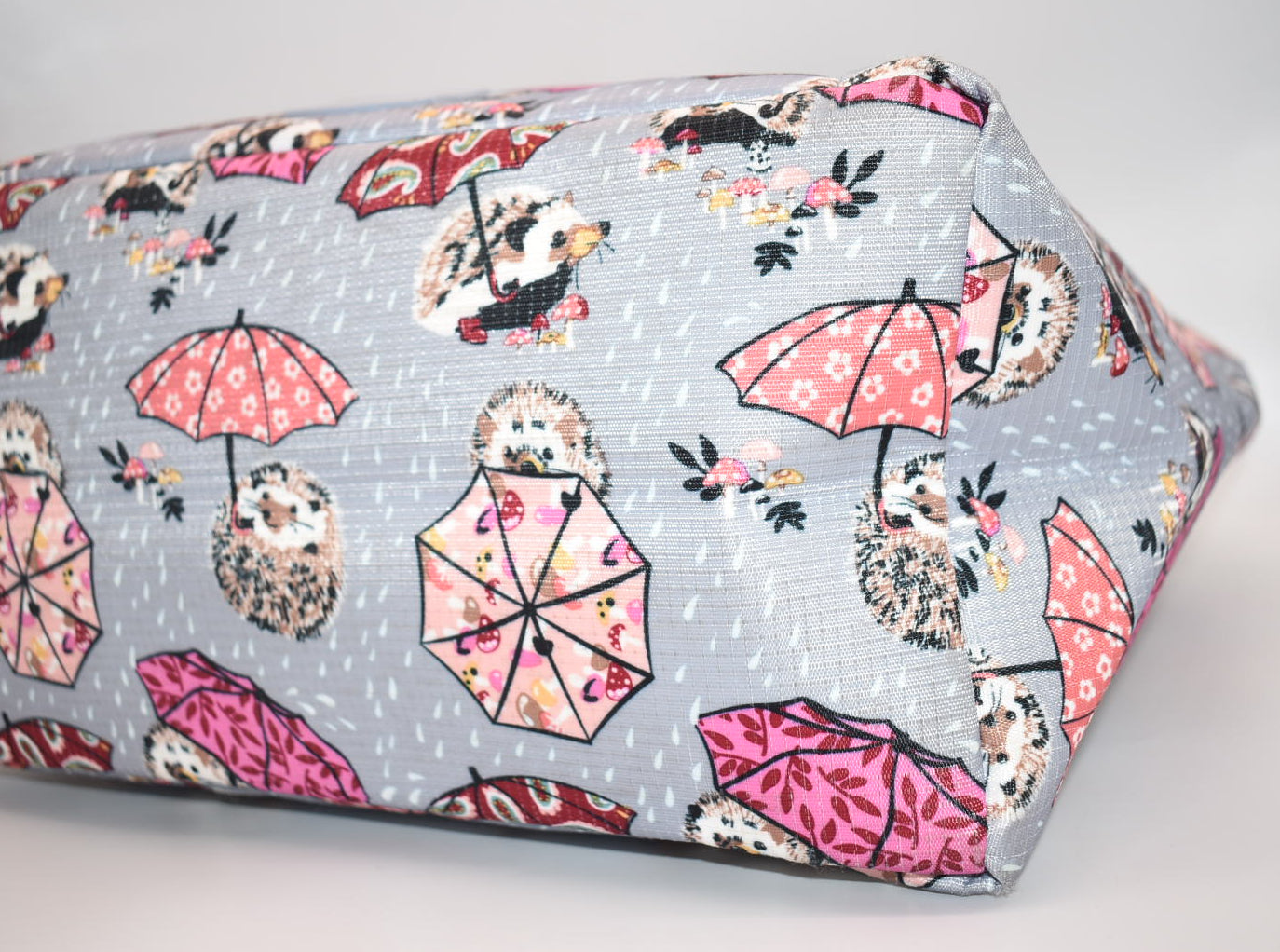 Vera Bradley Medium Family Tote Bag in "It's Raining Hedgehogs" Pattern