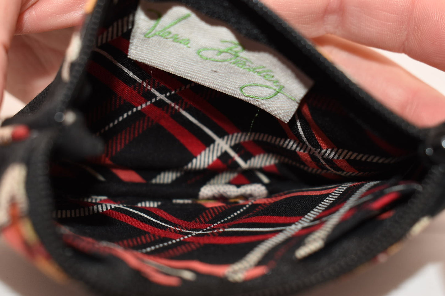 Vera Bradley Clip Zip ID Case in "Pirouette" Pattern