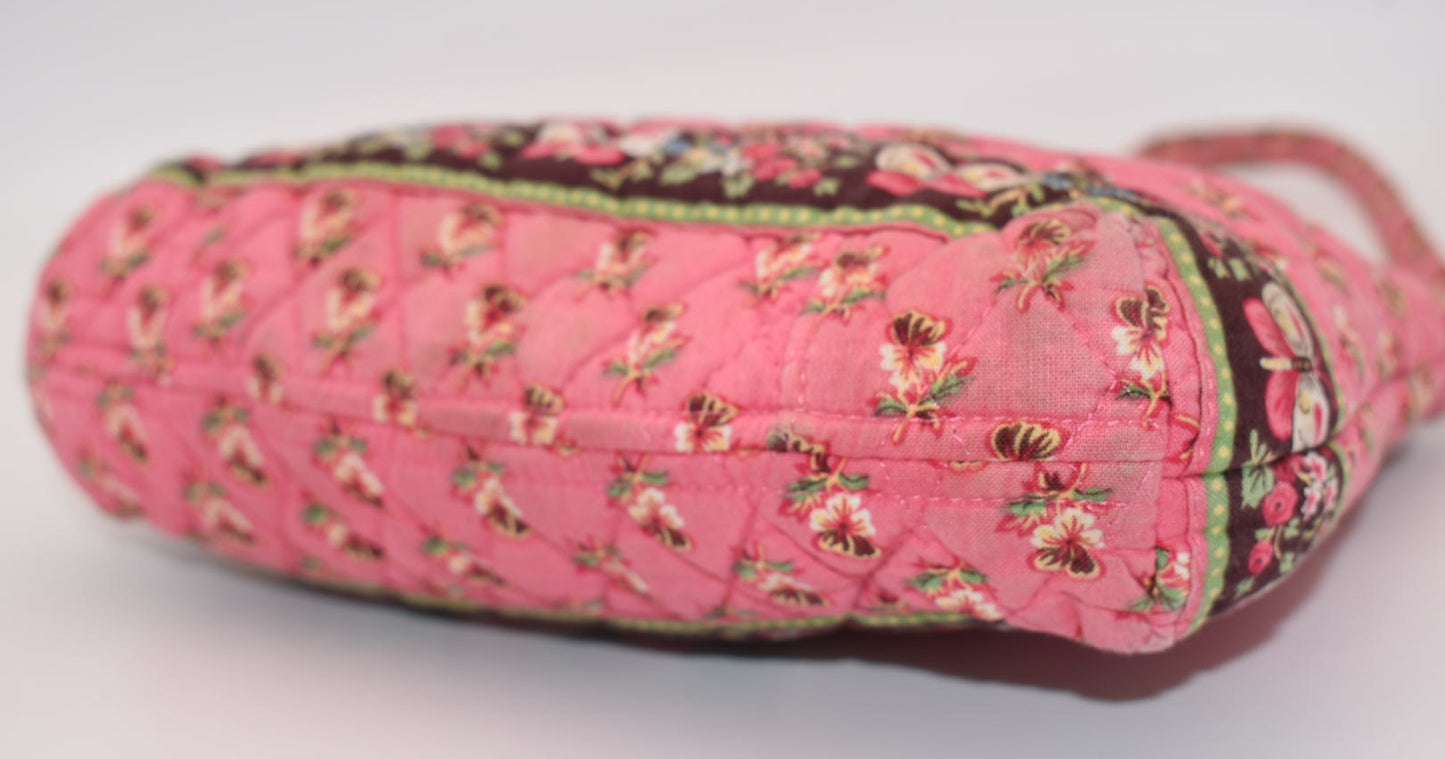 Vera Bradley Molly Shoulder Bag in "Pink Pansy" Pattern