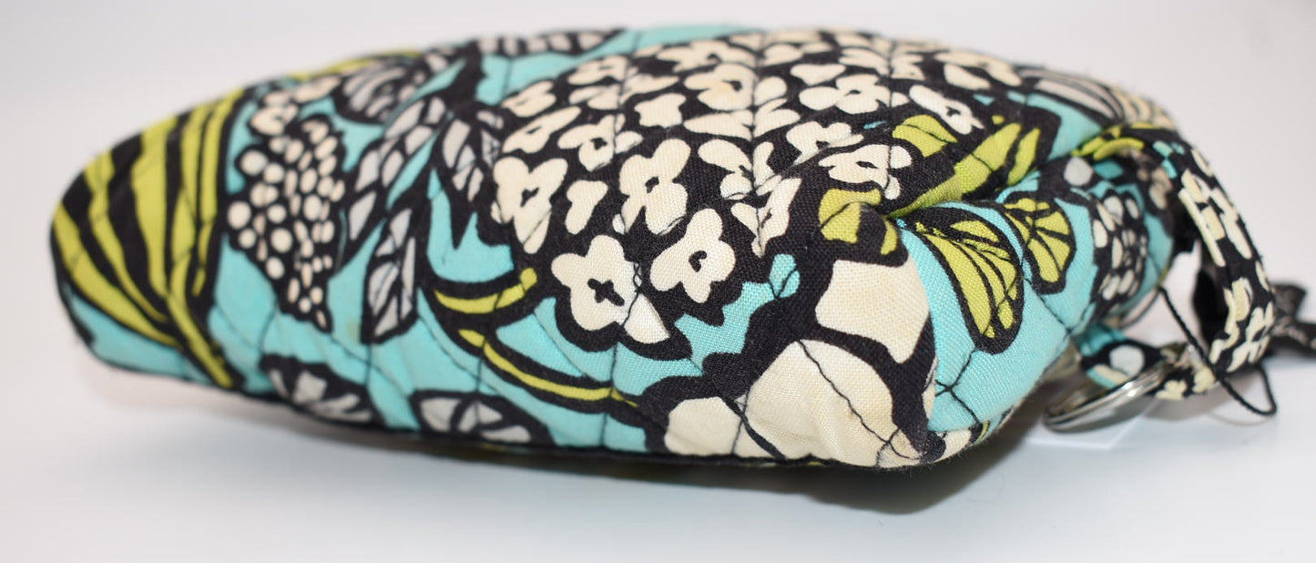 Vera Bradley Medium Cosmetic Bag in "Slate Blooms" Pattern
