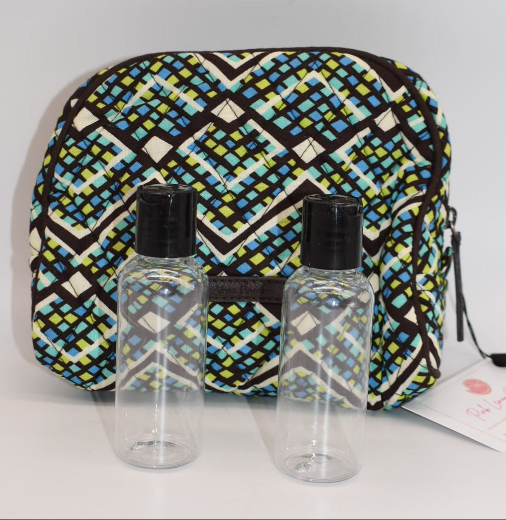 Vera Bradley Medium Cosmetic Zip Bag in "Rain Forest" Pattern