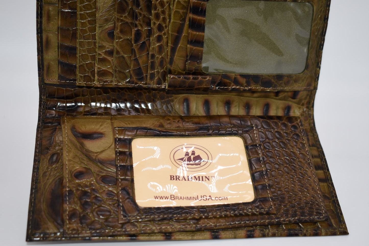 Brahmin Vintage Soft Checkbook Wallet