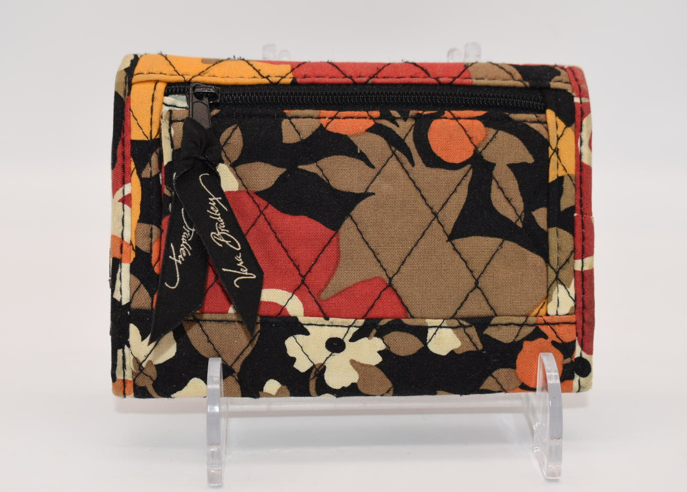 Vera Bradley Trifold Euro Wallet in "Bittersweet" Pattern