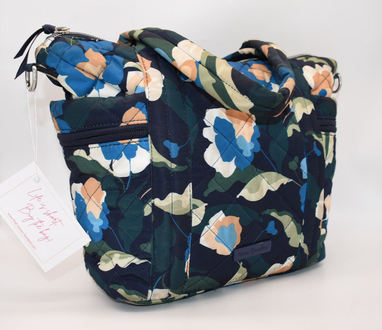 Vera Bradley Multi-Strap Tote Bag in "Immersed Blooms" Pattern