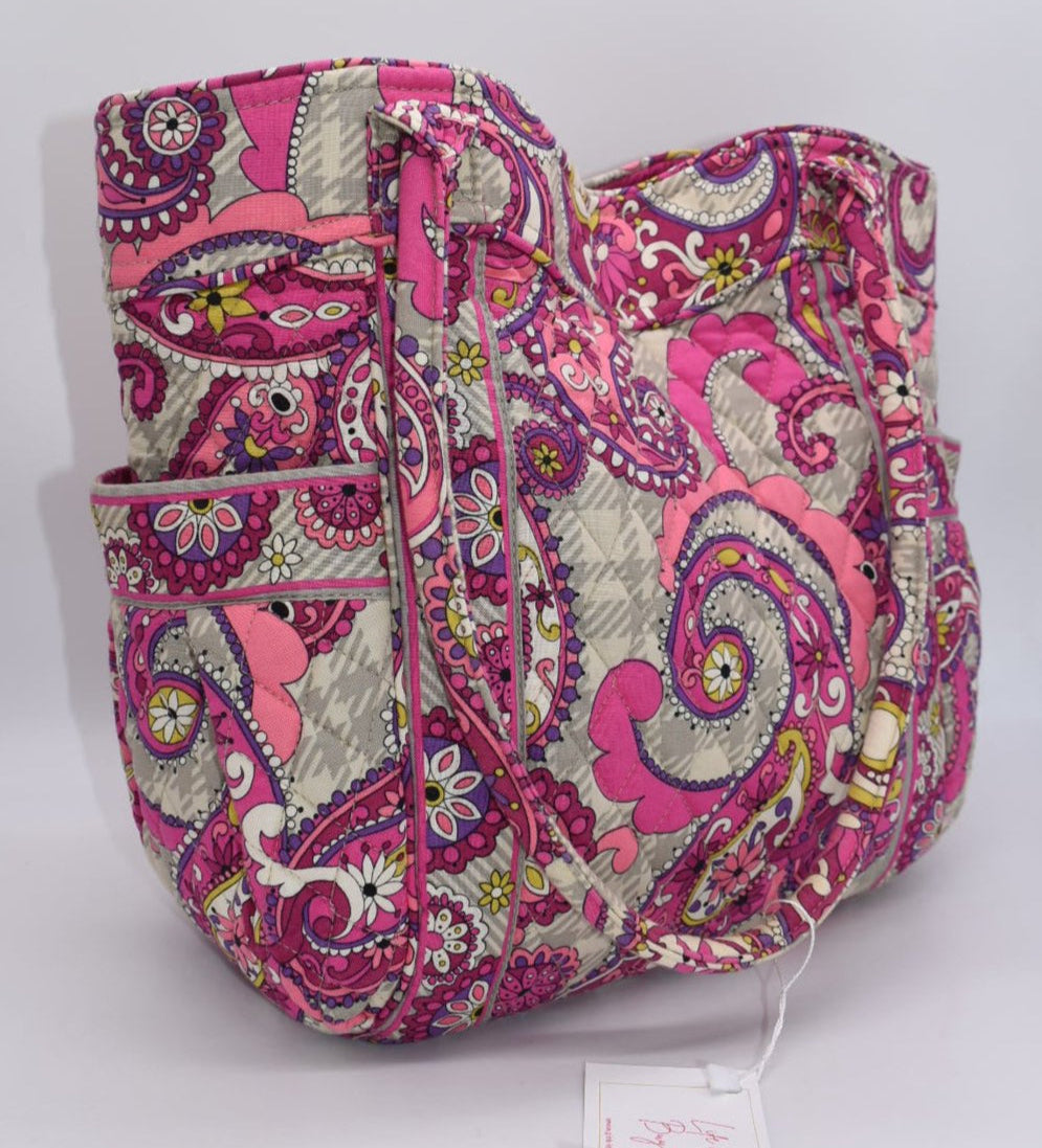 Vera Bradley Side-by-Side Tote Bag in "Paisley Meets Plaid" Pattern