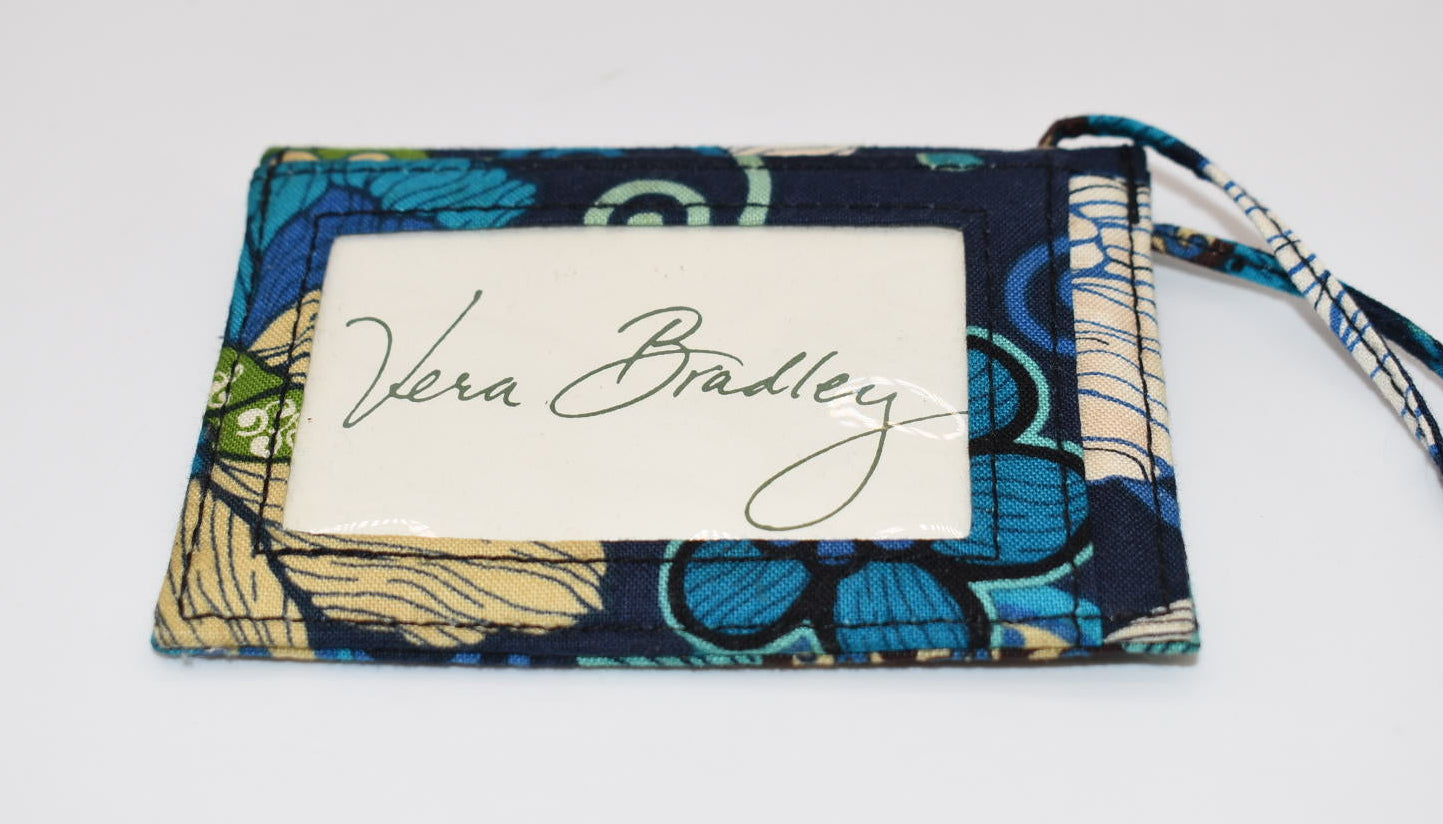 Vera Bradley Luggage Tag in "Mod Floral-Blue" Pattern