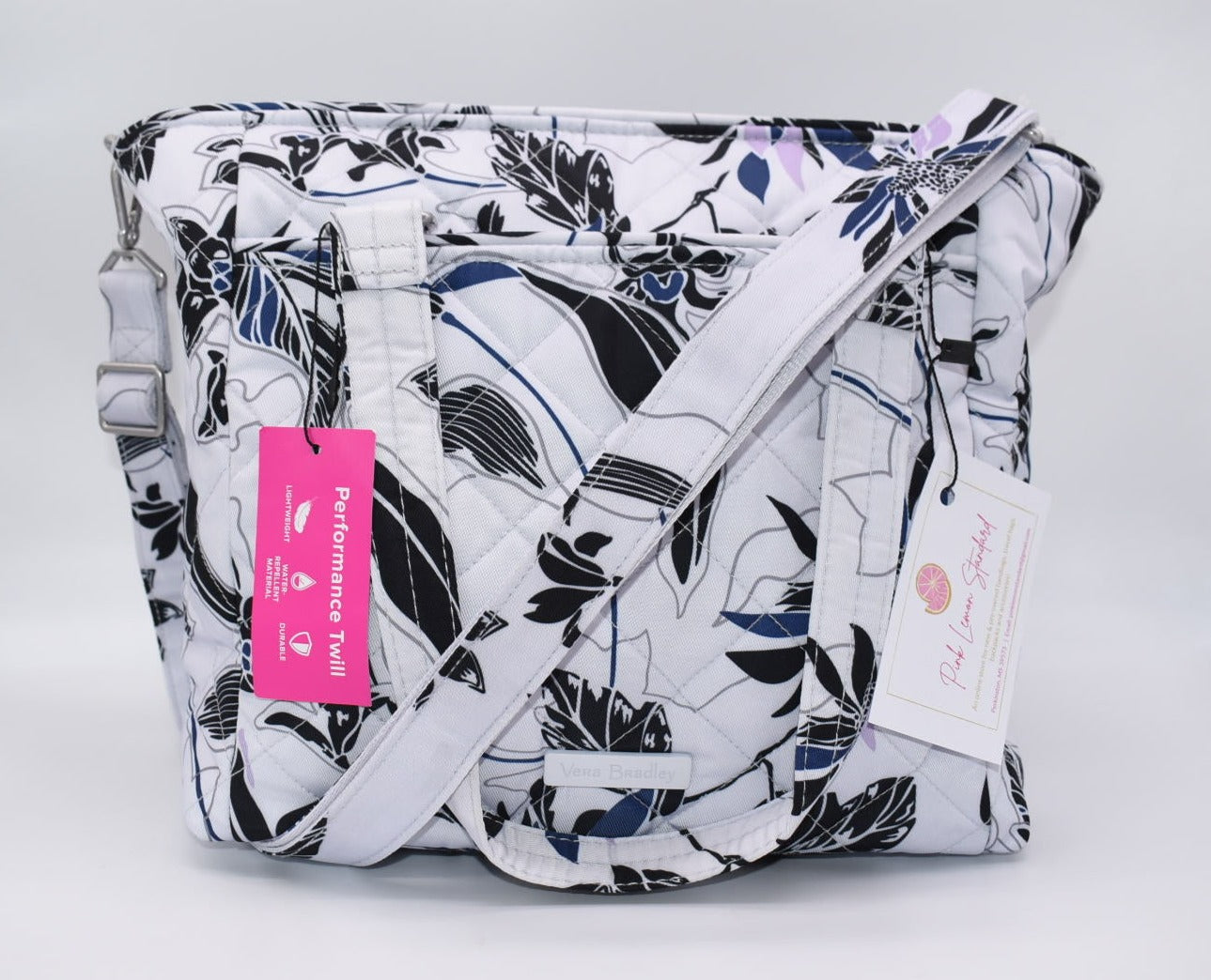 Vera Bradley Performance Twill Multi-Strap Shoulder Bag in Twilight G –  Pink Lemon Standard