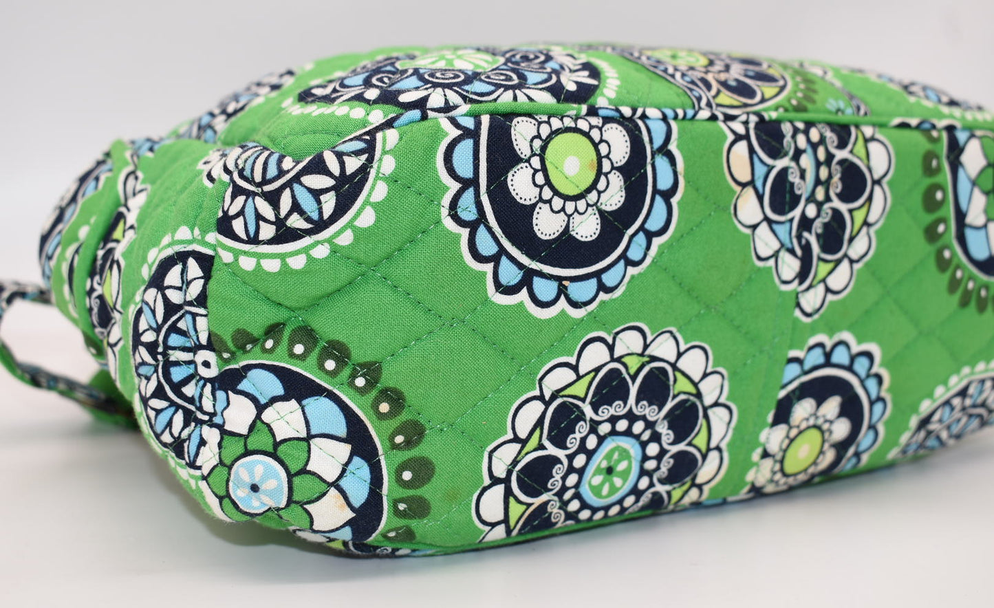 Vera Bradley On-the-Go Crossbody Bag in "Cupcakes Green" Pattern