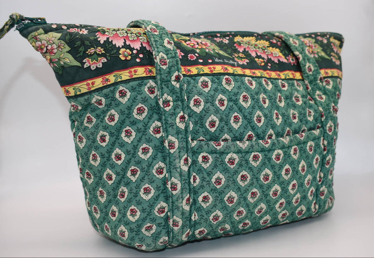 Vera Bradley Large Paddy Shoulder Tote Bag in "Greenfield -2000" Pattern