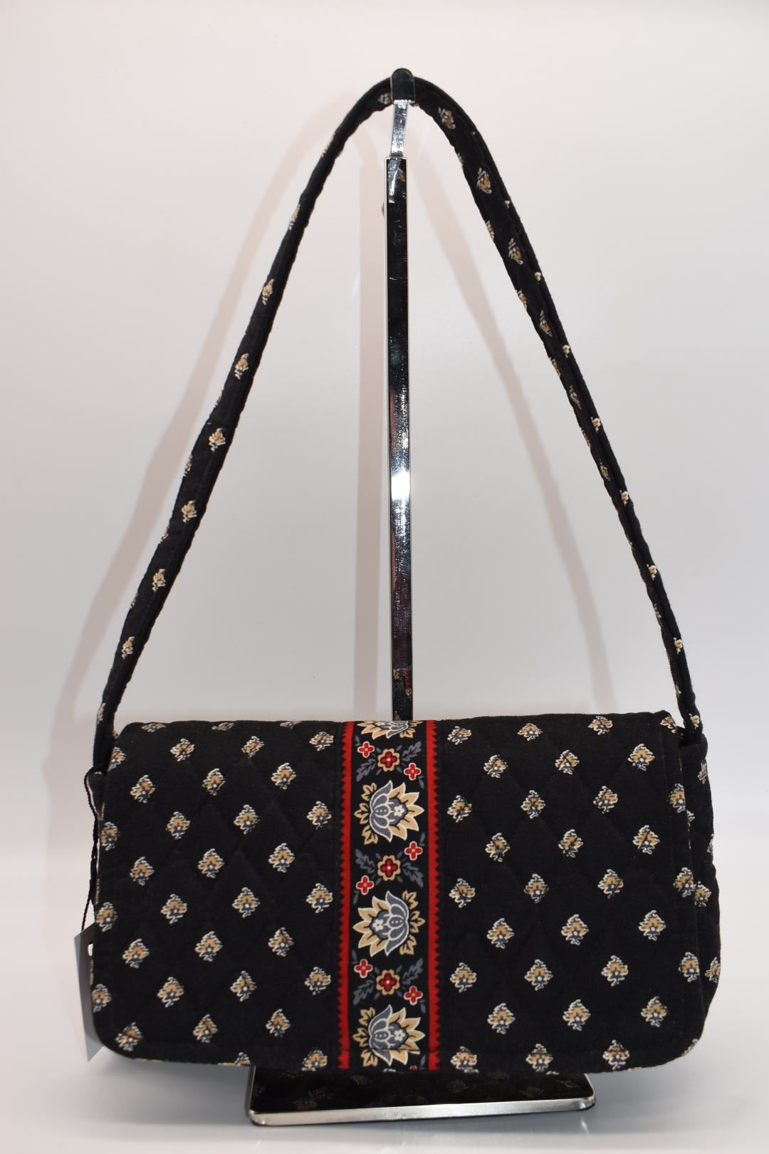 Vera Bradley Shoulder Bag in "Classic Black" Pattern