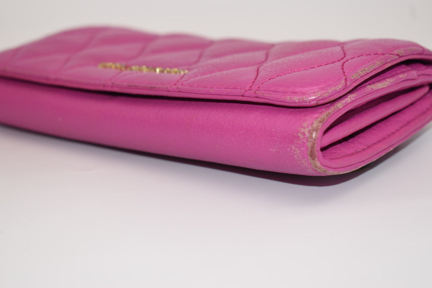 Vera Bradley Quilted Leather Audrey Wallet in Magenta