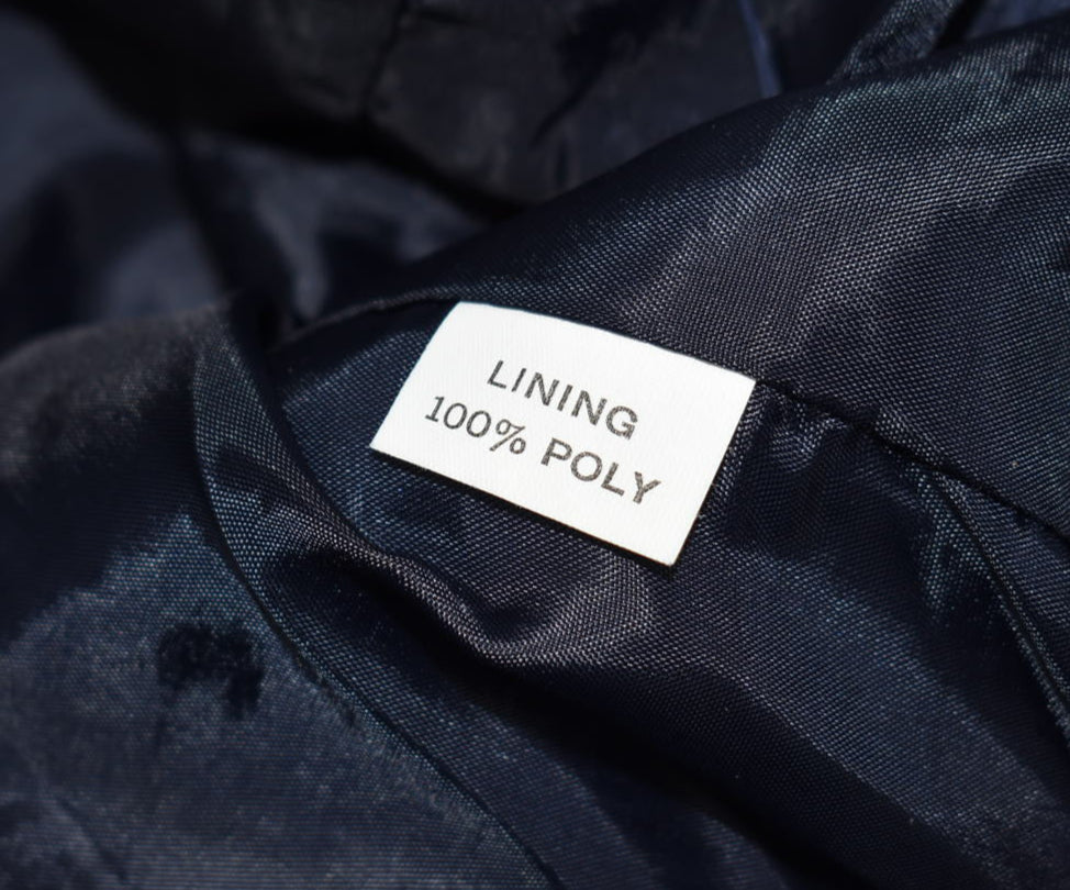 Vintage Vera Bradley Quilted Large Jacket in "Navy -1991" Pattern