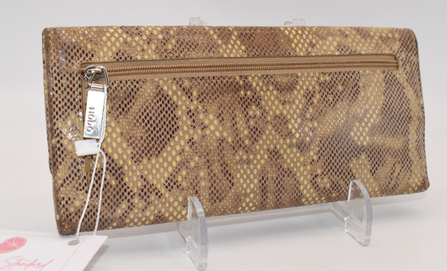 HOBO INTL Ardor Large Trifold Wallet in Exotic Print