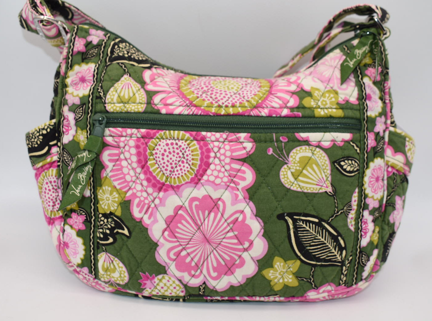 Vera Bradley On-the-Go Crossbody Bag in "Olivia Pink" Pattern