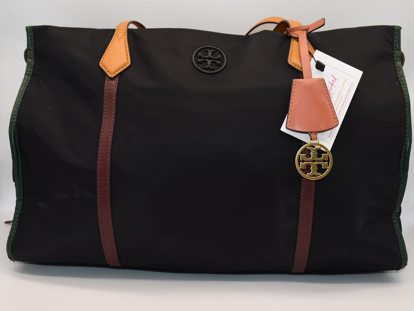 Tory Burch Perry Nylon Tote Bag in Black