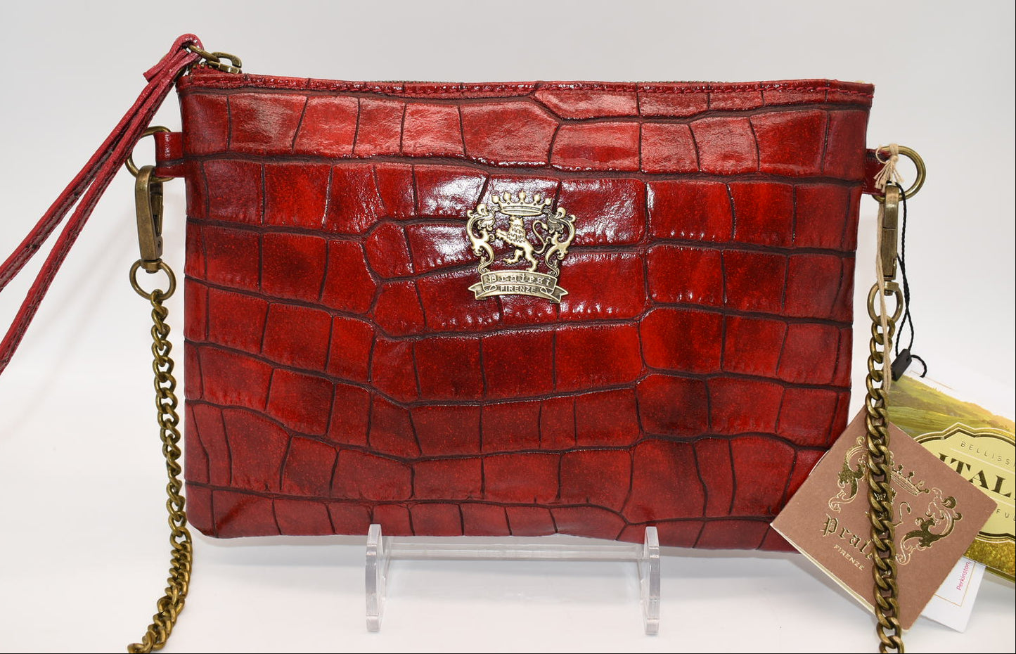 Pratesi Rufina K253/23 Shoulder Bag in Cow Leather - King Cherry