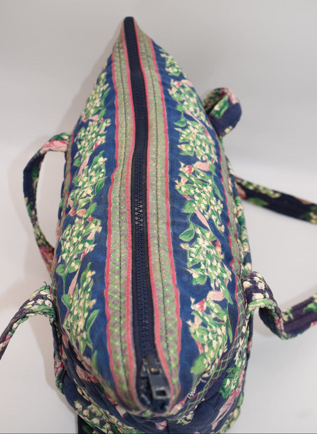 Vera Bradley Large Paddy Shoulder Tote Bag in "Return to Happiness-1999" Pattern