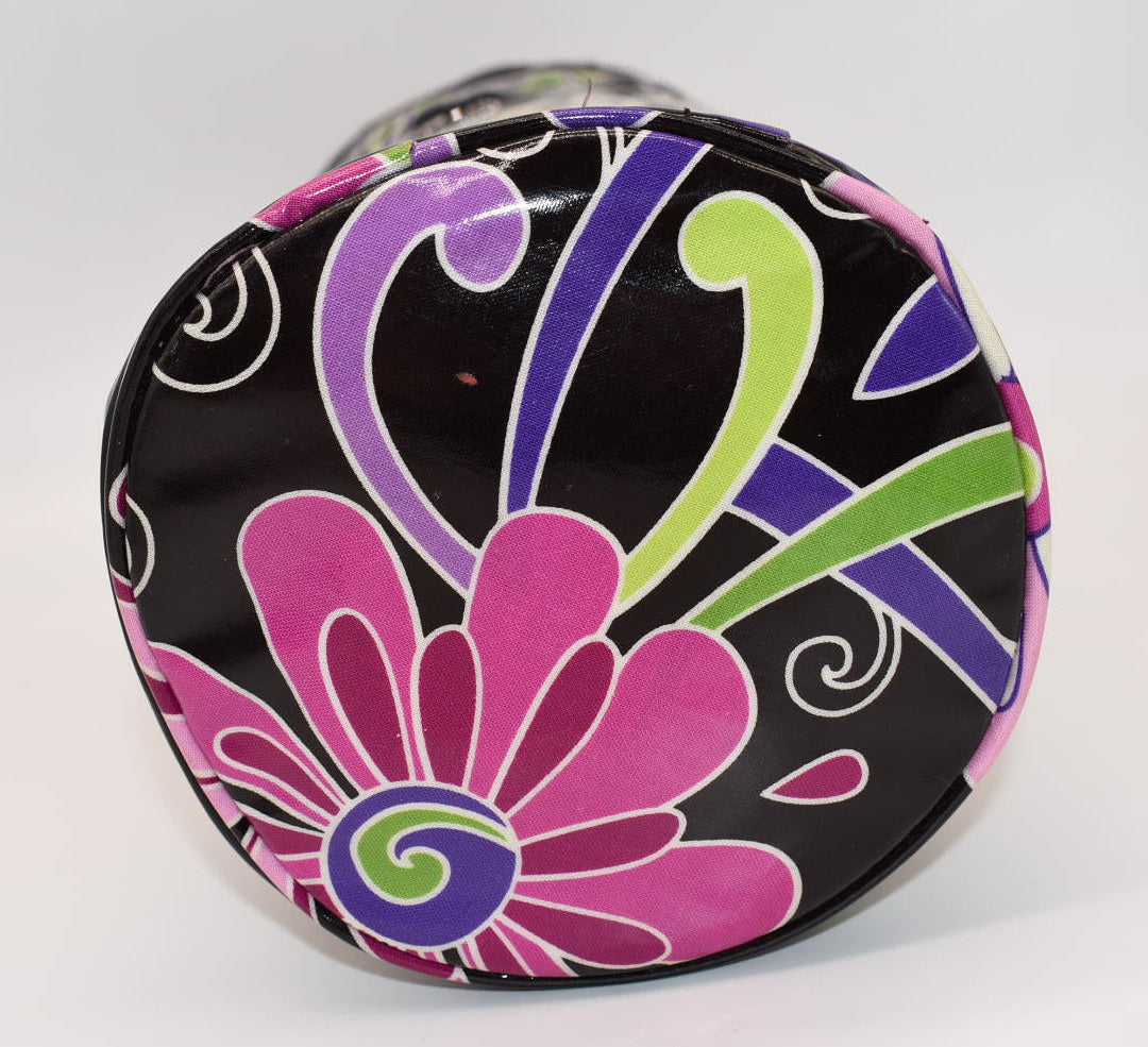 Vera Bradley Clear Toiletry Bag in "Purple Punch" Pattern