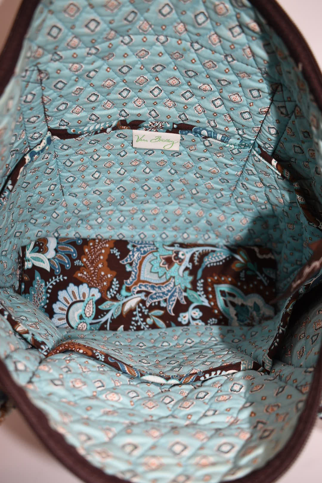 Vera Bradley Villager Tote Bag in "Java Blue" Pattern