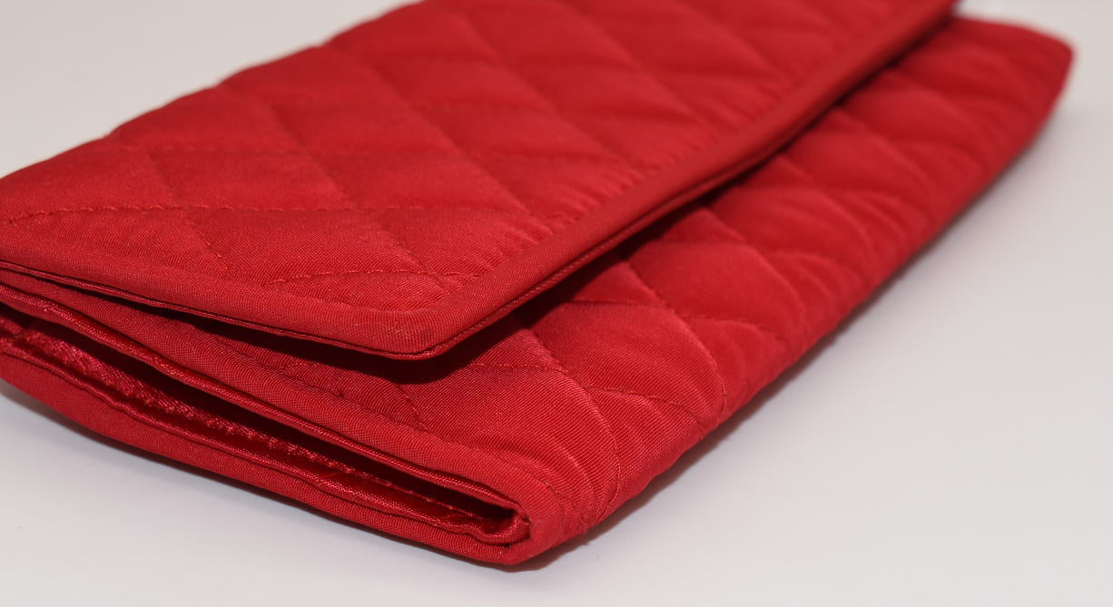 Vera Bradley Microfiber Clutch Wallet in Red